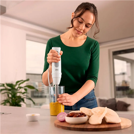Braun | Hand Blender | MQ50001MWH | Hand Blender | 1000 W | Jar material BPA free | Jar capacity 0.6
