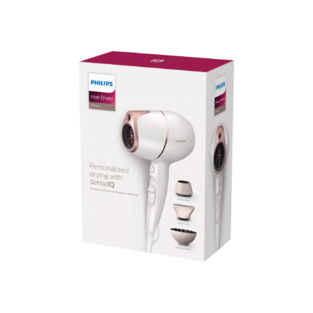 Philips Hair Dryer with SenseIQ | BHD628/00 Prestige | 1800 W | Number of temperature settings 3 | I