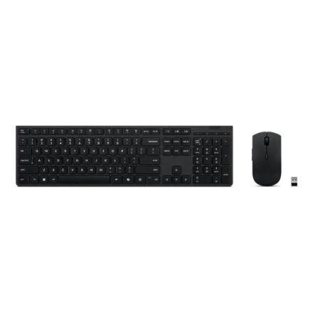 Lenovo Professional Wireless Rechargeable Combo Keyboard and Mouse | Keyboard and Mouse Set | Wirele