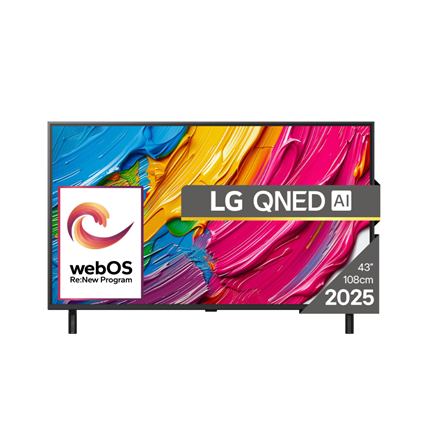 LG 43QNED80A3A | 43 | Smart TV | webOS 25 | UHD | Black