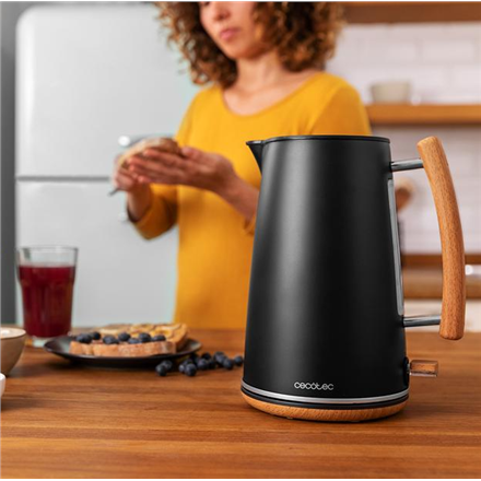Cecotec Kettle | ThermoSense 400 | Electric | 3000 W | 1.7 L | Stainless steel/BPA | 360° rotational