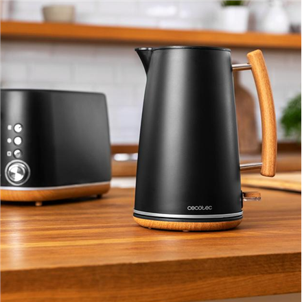 Cecotec Kettle | ThermoSense 400 | Electric | 3000 W | 1.7 L | Stainless steel/BPA | 360° rotational