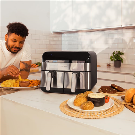 Cecotec Air Fryer | Cecofry Advance 9000 Inox | Power 2800 W | Capacity 9 L