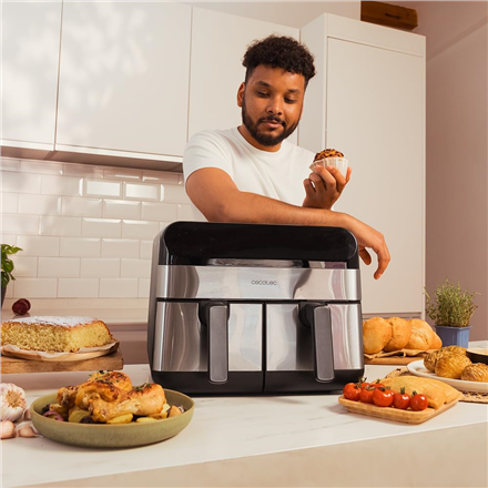 Cecotec Air Fryer | Cecofry Advance 9000 Inox | Power 2800 W | Capacity 9 L
