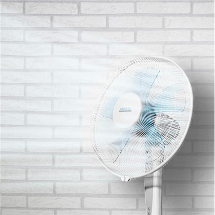 Cecotec EnergySilence 530 Power Connected | Stand Fan | White | Diameter 40 cm | Number of speeds 3 