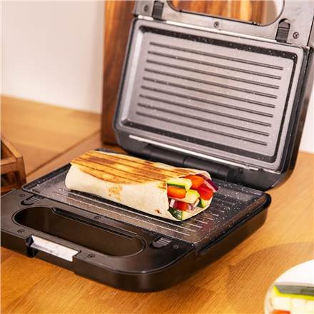 Cecotec Sandwich Maker | Rock’nToast 4in1 | 1000 W | Number of plates 4 | Black