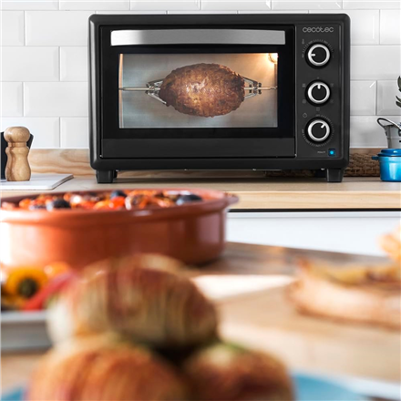 Cecotec Mini Oven | Bake&Toast 3090 Black Gyro | 30 L | 1500 W | Black