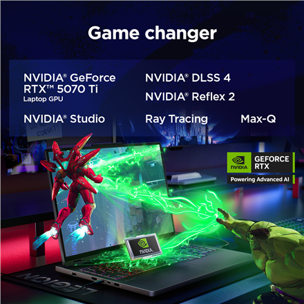 Lenovo Legion Pro 5 16IAX10 | Eclipse Black | 16 " | OLED | WQXGA | 2560 x 1600 pixels | Glossy | In