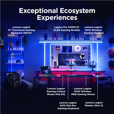 Lenovo Legion Pro 5 16IAX10 | Eclipse Black | 16 " | OLED | WQXGA | 2560 x 1600 pixels | Glossy | In