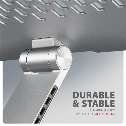 AXAGON Desk Mount | STND-LR stand with 360° rotation for laptops and tablets | Adjustable Height