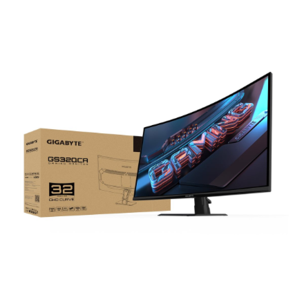 Gigabyte | GS32QCA EK | 32 " | VA | 180 Hz | 1 ms | 2560 x 1440 pixels | 250 cd/m² | HDMI ports quan