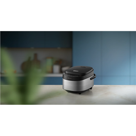 Philips Mini rice cooker | HD3093/80 3000 series | 600 W | 0.85 L | Number of programs 8 | Black/Sta