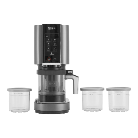 NINJA | Ice Cream Maker | NC300EU | Power 800 W | Capacity 3 x 0.473 L | Black/Grey