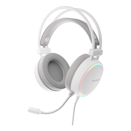 Genesis RGB Gaming Headset | Neon 613 G2 | Wired | Over-ear | Microphone | White