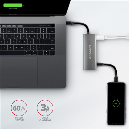 AXAGON Multi-port USB-C 10Gbps hub