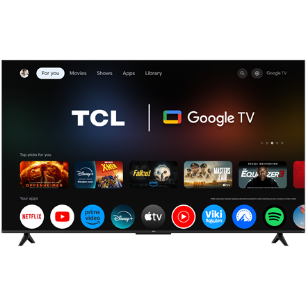TCL 4K QLED TV | 55T69C | 55 | Smart TV | Google TV | UHD | Black