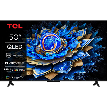 TCL 4K QLED TV | 50T69C | 50 | Smart TV | Google TV | UHD | Black