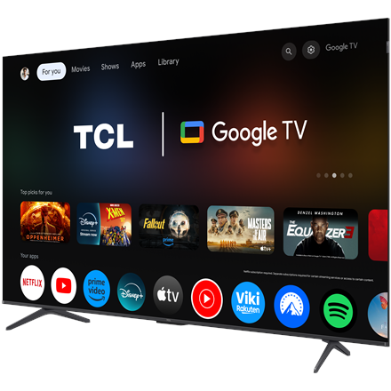 TCL 4K QLED TV | 75T8C | 75 | Smart TV | Google TV | Black