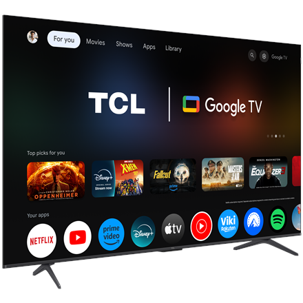 TCL 4K QLED TV | 75T8C | 75 | Smart TV | Google TV | Black