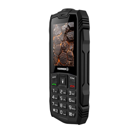 Hammer ROCK LTE | Black | 2.4 " | IPS | 48 MB | 128 MB | Dual SIM | 3G | Main camera resolution 2 MP