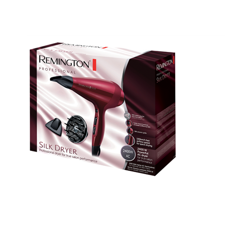 Remington Ionic Hair dryer | AC9096 | 2400 W | Number of temperature settings 3 | Ionic function | D