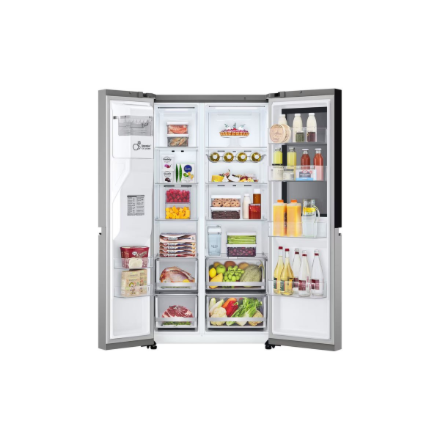 LG Refrigerator | GSGV81PYLL | Energy efficiency class E | Free standing | Side by side | Height 179