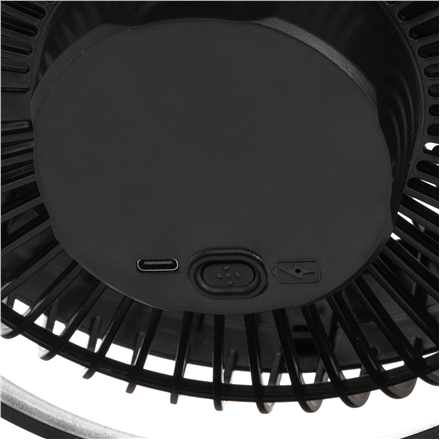 Adler Rechargeable Clip-on Desk Fan | AD 7342 | Table Fan | Black | Diameter 15.5 cm | Number of spe