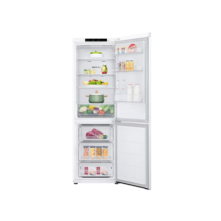 LG Refrigerator | GBV21L0ESW | Energy efficiency class E | Free standing | Combi | Height 186 cm | N