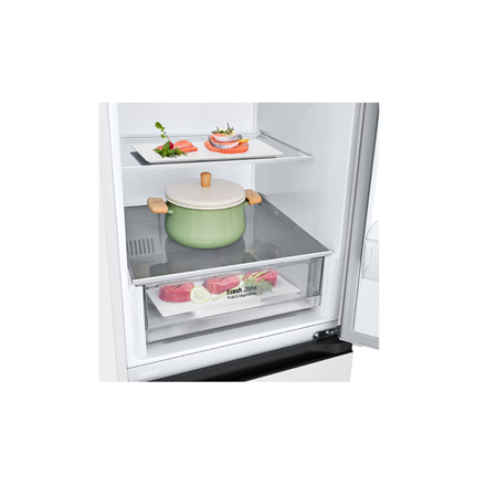 LG Refrigerator | GBV21L0ESW | Energy efficiency class E | Free standing | Combi | Height 186 cm | N