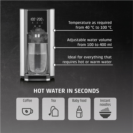 Caso Turbo hot water dispenser | HW 620 | Water Dispenser | 2600 W | 2.5 L | Plastic/Stainless Steel