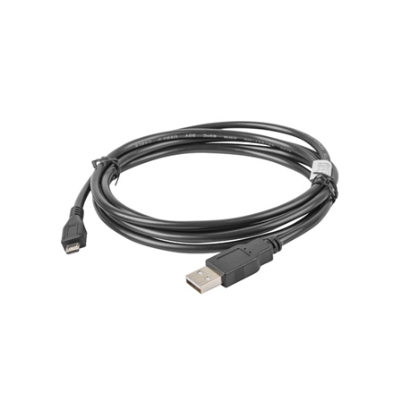 Lanberg USB Micro (M) to USB-A (M) 2.0 Cable | CA-USBM-10CC-0018-BK