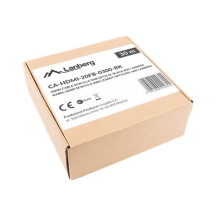 Lanberg HDMI V2.0 Cable | CA-HDMI-20FB-0300-BK | HDMI to HDMI | 30 m