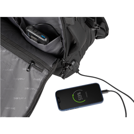 Natec | Camel Pro | Laptop Backpack | Fits up to size 17.3 " | Backpack | Black