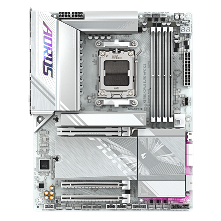 Gigabyte X870E AORUS ELITE WIFI7 ICE | Processor family AMD | Processor socket AM5 | DDR5 | Supporte