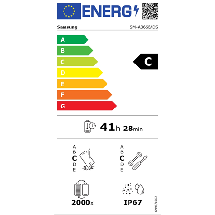 Samsung Galaxy | A36 A366 Enterprise Edition | Black | 6.7 " | Super AMOLED | 1080 x 2340 pixels | Q