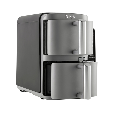 NINJA | Double Stack XL 2-Level Air Fryer with Smart Cook System | SL451EU | Capacity 9.5 L | Grey