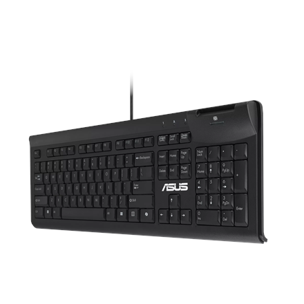 Asus KU100 | Smart Card Keyboard | Wired | US | Black