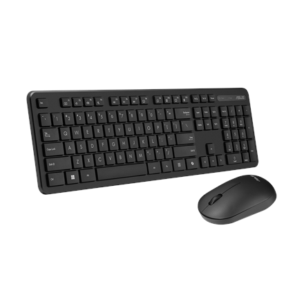 Asus CW100 | Keyboard and Mouse Set | Wireless | Estonian | Black | RF 2.4GHz