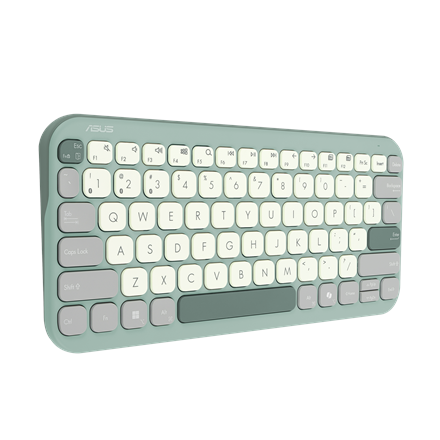 Asus Marshmallow KW100 | Keyboard | Wireless | US International | Green Tea Latte | Bluetooth