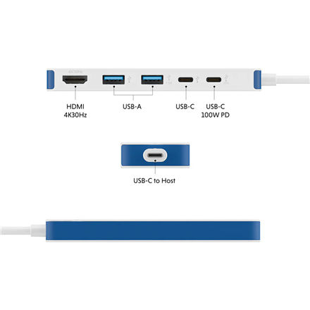 Hyper HyperDrive Flex 5 Port USB-C Hub | HD4101BUGL | HDMI ports quantity 1