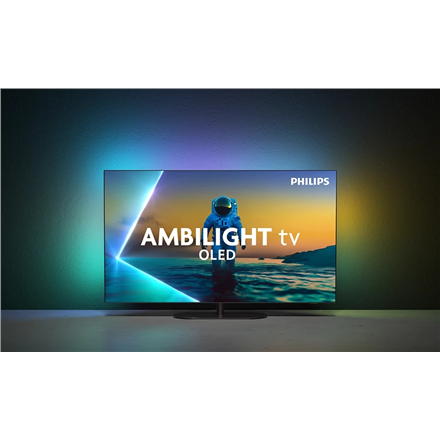 Philips OLED 4K Ambilight TV | 65OLED820/12 | 65 | Smart TV | Google TV | Grey