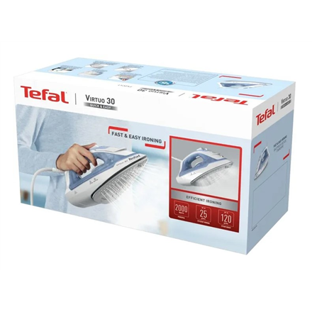 TEFAL Steam Iron | FV2C41E0 Virtuo | Steam Iron | 2000 W | Water tank capacity 240 ml | Continuous s