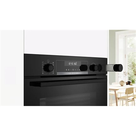 Bosch Oven | HRG578BB7 | 71 L | Electric | Pyrolysis | Knobs | Steam function | Height 59.5 cm | Wid