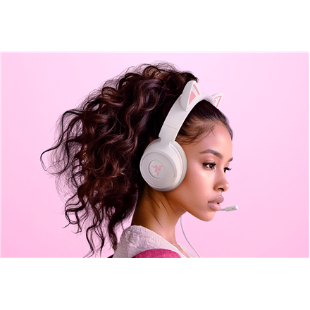 Razer Gaming Headset | Kraken Kitty V3 X | Wired | Over-Ear | Microphone | White