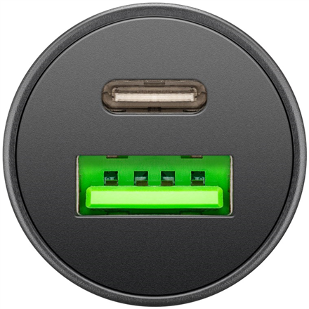 Goobay Dual-USB Car Fast Charger USB-C PD (Power Delivery)