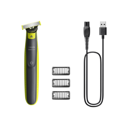 Philips Shaver | QP2724/23 OneBlade | Operating time (max) 45 min | Wet & Dry | NiMH | Black/Lime