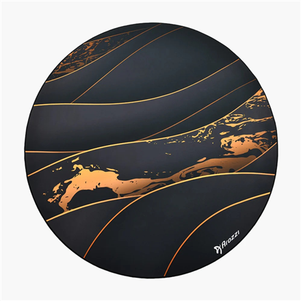 Arozzi Zona Round Floor Pad | Black/Gold