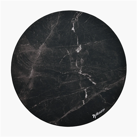 Arozzi Zona Round Floor Pad | Black Marble