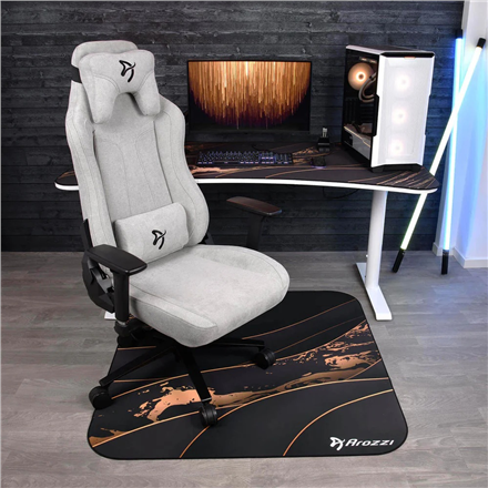 Arozzi Zona Square Floor Pad | Black/Gold