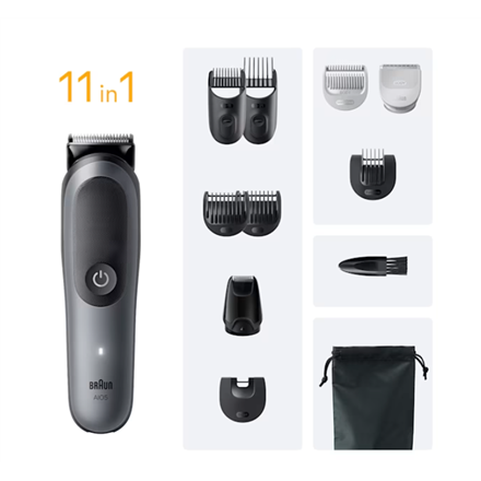 Braun 11-in-1 Grooming Kit | All-in-One Kit Series 5 AIO5560 | Cordless | Number of length steps 14 